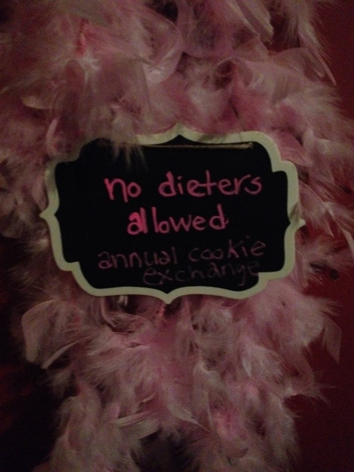 no dieters allowed -annual cookie exchange